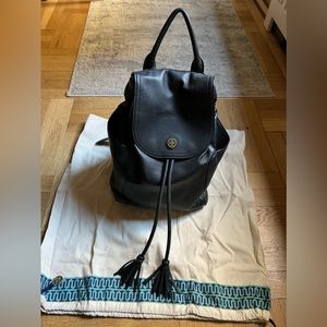Tory Burch leather backpack with tassels